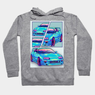 Toyota Supra mk4 Car mint Hoodie