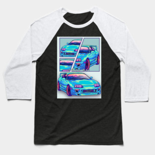 Toyota Supra mk4 Car mint Baseball T-Shirt