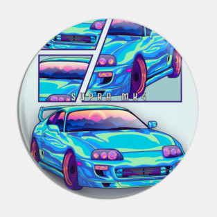 Toyota Supra mk4 Car mint Pin