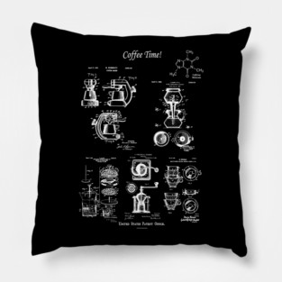Coffee Lover Gift Coffee Maker Patents Pillow