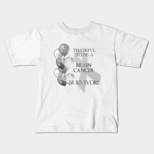Brain Cancer Survivor Support Kids T-Shirt