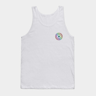 Ethereum – Circle Small Logo – Rainbow Tank Top