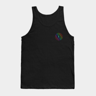 Ethereum – Circle Small Logo – Rainbow Tank Top