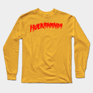 Hulkamania Red Retro Vintage Long Sleeve T-Shirt