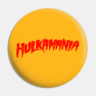Hulkamania Red Retro Vintage Pin