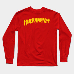Hulkamania Yellow Retro Vintage Long Sleeve T-Shirt