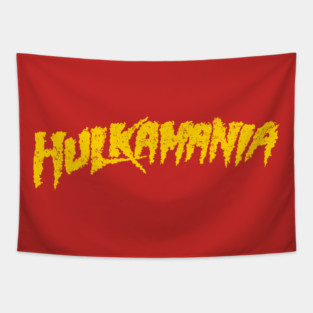 Hulkamania Yellow Retro Vintage Tapestry