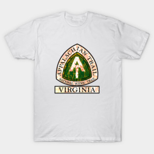 Appalachian Trail National Scenic Trail Virginia VA Rusted T-Shirt