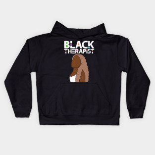 Black Therapist Kids Hoodie
