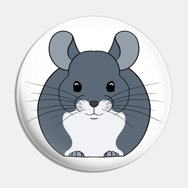 Chinchilla Pin by DeguArts