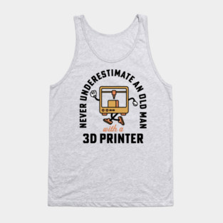 3D Printing Old Man with a 3D Printer 3D Filament Tank Top