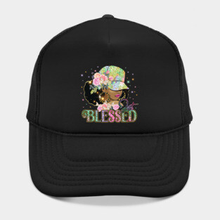 Just Blessed, Black Woman, Religious, Christian Hat