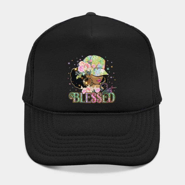 Just Blessed, Black Woman, Religious, Christian by UrbanLifeApparel