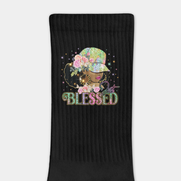 Just Blessed, Black Woman, Religious, Christian by UrbanLifeApparel