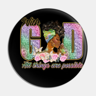 With God All Things are Possible Pin