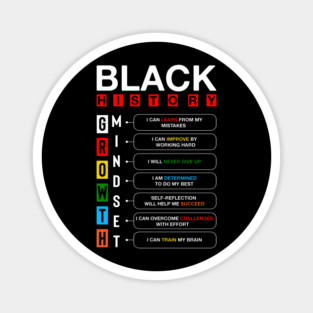 Black History Growth Mindset Magnet