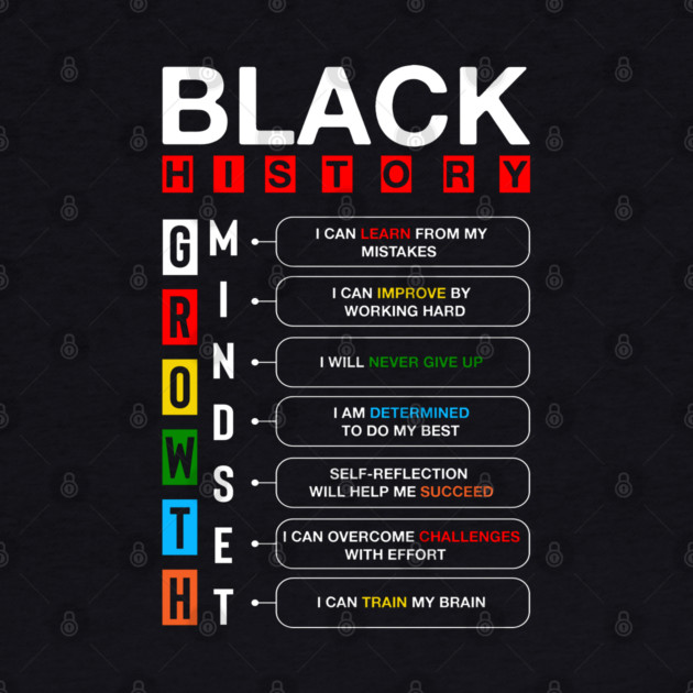 Black History Growth Mindset by UrbanLifeApparel