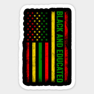Black and Educated Sticker