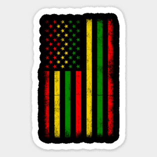 Black History Flag, American Flag Magnet