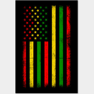 Black History Flag, American Flag Posters and Art