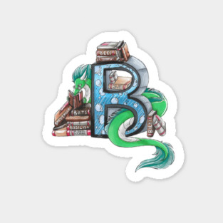 Art Book Dragon Sticker