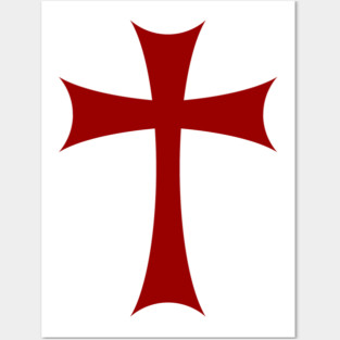 Templar Cross Posters and Art