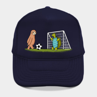 Sloth and turtle football Hat