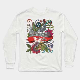 Nashville - Bird - Skyline Long Sleeve T-Shirt