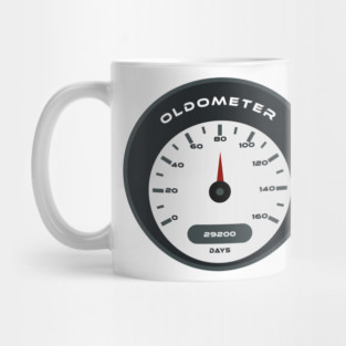 80th birthday oldometer Mug