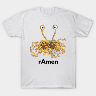 Flying Spagetti Monster pastafarianism Skeptic Atheist T-Shirt