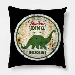 Sinclair Dino Gasoline Sign Pillow