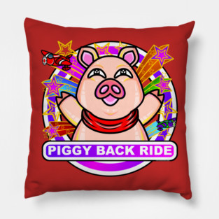 PIGGY BACK RIDE 6 Pillow
