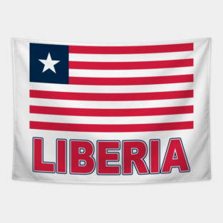 The Pride of Liberia - Liberian Flag Design Tapestry