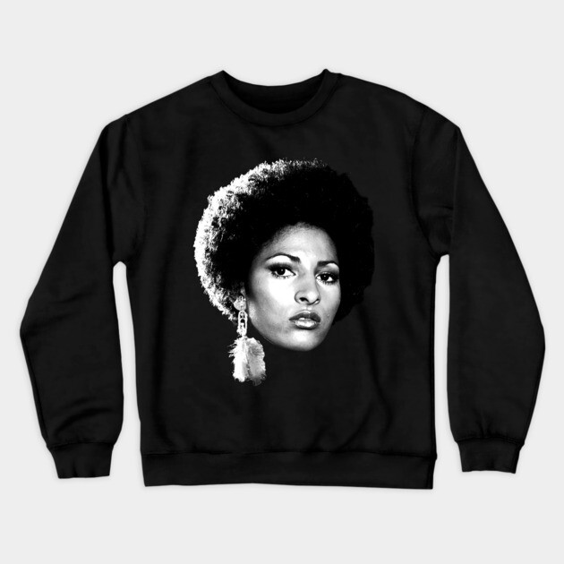Pam Grier, Black Beauty Crewneck Sweatshirt by UrbanLifeApparel