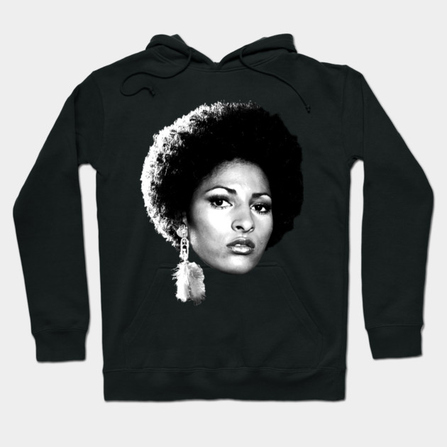 Pam Grier, Black Beauty Hoodie by UrbanLifeApparel