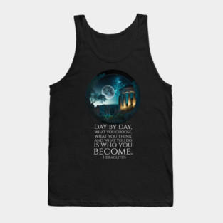 Motivational Ancient Greek Philosophy Heraclitus Quote Tank Top