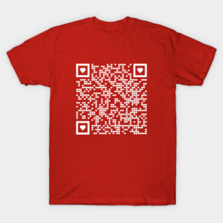 Rick Roll QR Code (Rick Ashley Never gonna give you up) T-Shirt