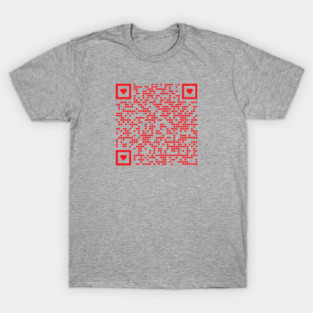 Rick Roll QR Code (Rick Ashley Never gonna let you down T-Shirt