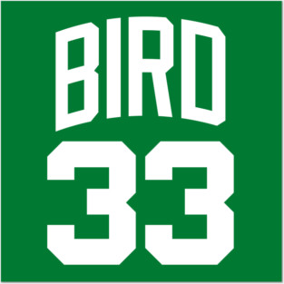 Larry Bird - Jersey Posters and Art