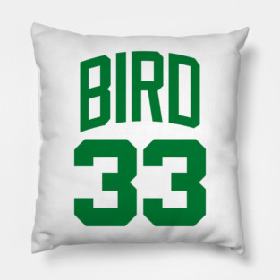 Larry Bird - Jersey White Pillow