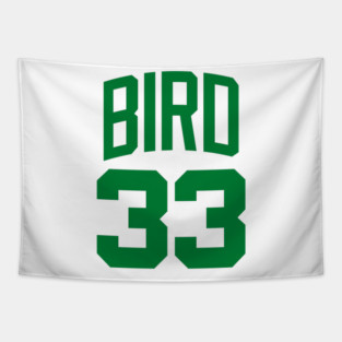 Larry Bird - Jersey White Tapestry