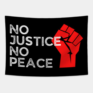 No Justice No Peace, Protest, Black History Tapestry