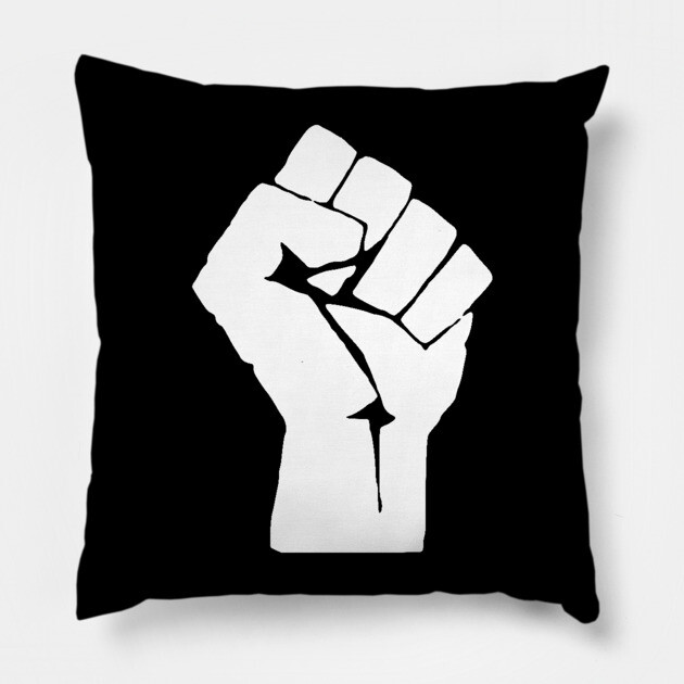 Black Power, Protest, Black Power Fist Pillow by UrbanLifeApparel