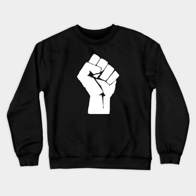 Black Power, Protest, Black Power Fist Crewneck Sweatshirt by UrbanLifeApparel
