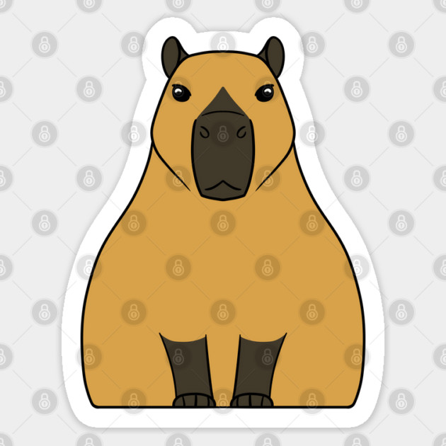 Capybara Sticker by DeguArts
