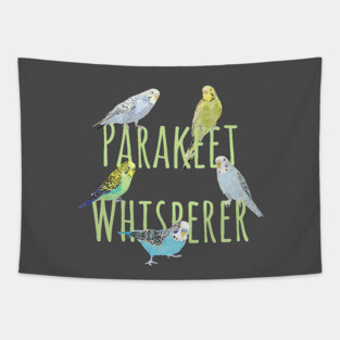 Parakeet Whisperer Tapestry