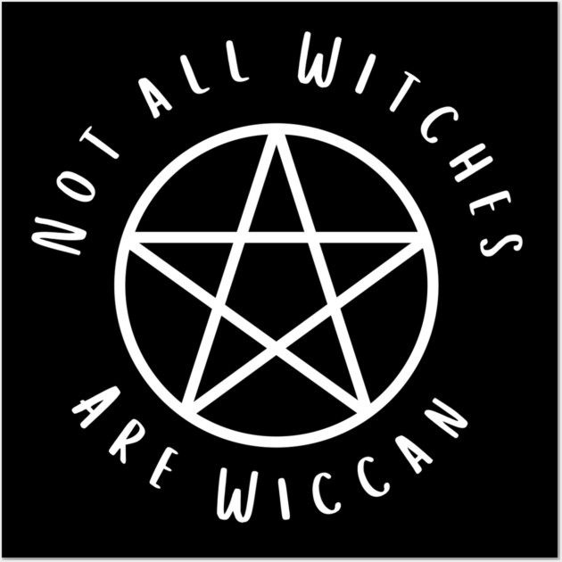 Not All Witches Are Wiccan Cheeky Witch® Pentacle Wall Art by Cheeky Witch