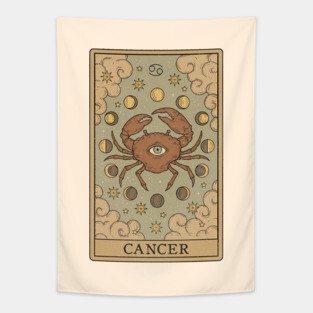 Cancer  Card Tapestry