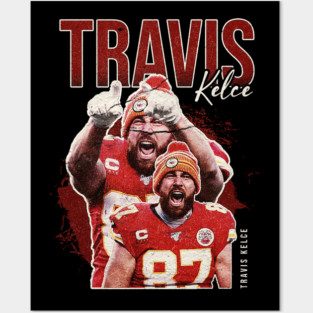 travis kelce retro Posters and Art