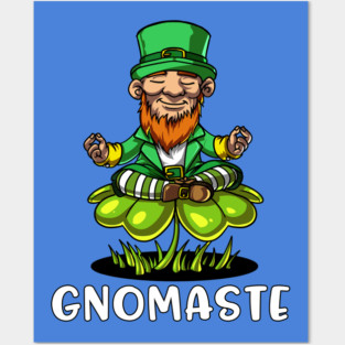 Leprechaun St Patricks Yoga Posters and Art